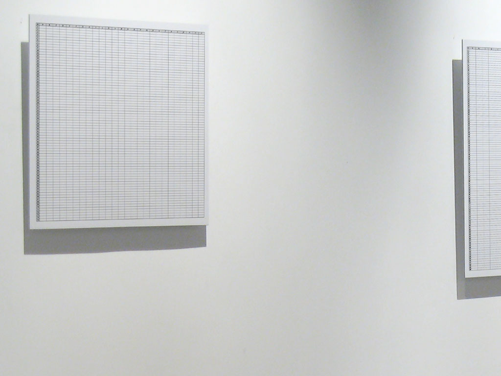 Claude Closky, ‘From A to Z, From 1 to 75’, 2008, lambda print mounted on aluminum (3 mm), 45 x 60 cm. Exhibition view ‘Music Video’, Han Ji Yun Contemporary Space, Beijing. 19 April - 18 May 2008